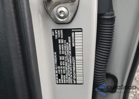 2021 Porsche Cayenne Coupe z USA, uszkodzony, nr VIN WP1BA2AYXMDA42291